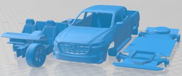 mazda bt 50 2021 stampabile macchina settore automobilistico fessura scalextric tamiya rc miniz passatempo micro pressofuso 3d print model - Mito3D