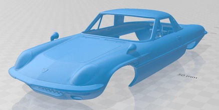 mazda cosmo 1967 printable body car 3d print model in automotive 3dexport slot scalextric tamiya rc miniz hobby micro 3d print model - Mito3D