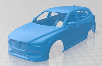 mazda cx-5 2017 printable body car 3d print model in automotive 3dexport slot scalextric tamiya rc miniz hobby micro crawler 3d print model - Mito3D