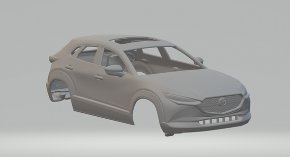 Mazda cx30 veículo diecast hotwheels fenda slotcar slot car quente brinquedos carro 3dpirnt impressão imprimível 3d print model - Mito3D