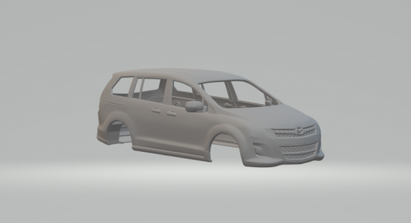 Mazda mpv livre 3d impressão modelo veículo diecast hotwheels fenda slotcar slot car quente brinquedos carro 3dpirnt imprimível 3d print model - Mito3D