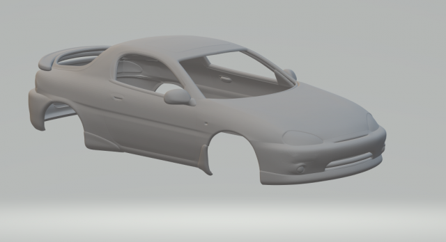 mazda mx3 3d impresión modelo vehículo fundido presión ruedas calientes espacio tragamonedas slot car caliente juguetes coche vehiculo 3dpirnt imprimible 3D print model - Mito3D
