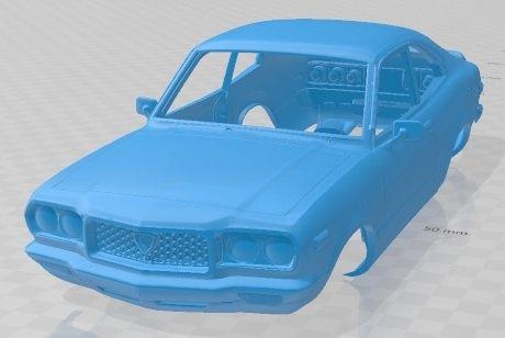 mazda rx3 1973 printable body car automotive slot scalextric tamiya rc miniz hobby micro 3d print model - Mito3D