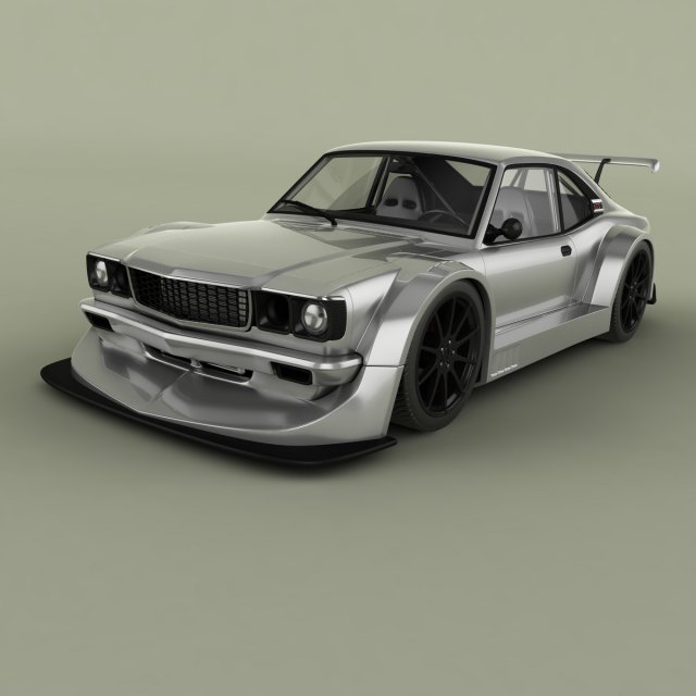 mazda rx3 rennen 3d modell 3dexport wagen klassisch sport coupe fahrzeug 818 3D print model - Mito3D