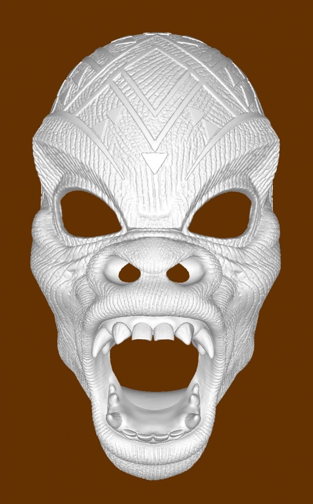 mbaku warrior falls mask game accessories 3D print model - Mito3D