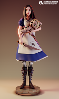 mcgees alice madness returns woman games videogames mcgee 3d print model - Mito3D