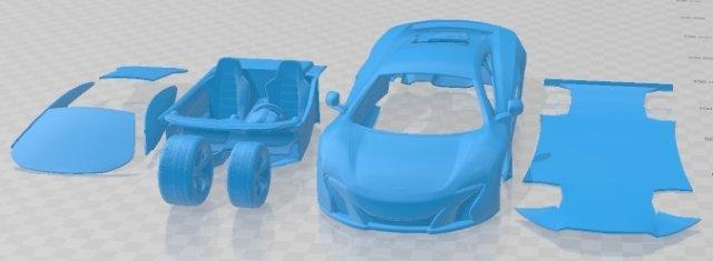 mclaren 650s cupê 2015 imprimível carro automotivo fenda escalextrico Tamiya rc miniz passatempo micro diecast 3d print model - Mito3D