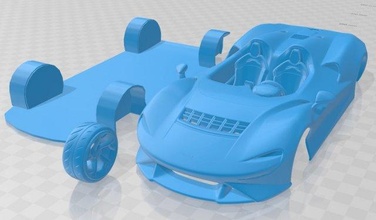 mclaren elva 2021 imprimível carro 3d impressão modelo in automotivo 3dexport fenda escalextrico tamiya rc miniz passatempo micro 3d print model - Mito3D