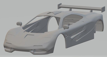 mclaren f1 imprimable corps voiture 3d impression modèle in automobile 3dexport fente scalextric tamiya rc loisir miniz 1 10 24 32 3d print model - Mito3D