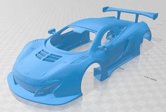 mclaren gt3 2014 printable body car 3d print model in automotive 3dexport slot scalextric tamiya rc miniz hobby 3d print model - Mito3D