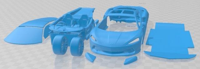 mclaren gt 2020 printable car  automotive mclaren gt 2020 printable car slot scalextric tamiya rc miniz hobby micro  3d print model - Mito3D
