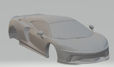 mclaren gt 2020 3d impression modèle in véhicule 3dexport moulé pression roues chaudes fente voitures gt1 gte chaud supercars 1 scx ferrari 3d print model - Mito3D