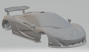 McLaren p1 2014 moulé pression roues chaudes scx rcmodel radio contrôle Tamya scalextric imprimable voiture fente chaud 3d print model - Mito3D