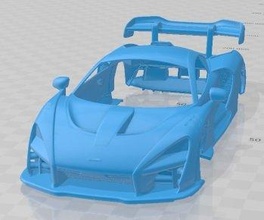 mclaren senna lm 2021 printable body car 3d print model in automotive 3dexport slot scalextric tamiya rc miniz hobby micro 3d print model - Mito3D