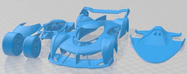 mclaren visão vovó turismo imprimível carro automotivo fenda escalextrico Tamiya rc miniz passatempo micro diecast 3D print model - Mito3D