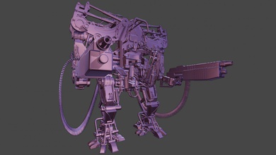 mech matriz película mecha robot ciencia ficción fantástico cyberpunk 3d print model - Mito3D