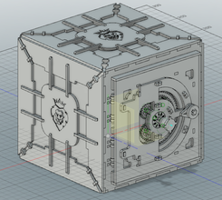 mecânico de segurança o código bloqueio 3d modelo imprimir 3dmodel impressão cofre 3d print model - Mito3D