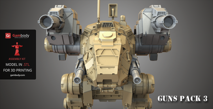 mechwarrior mancınık montaj model savaş serbest mech silah ayarlayın battletech robot 3d print model - Mito3D