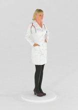 médico hospital escanear impresión mujer 3d print model - Mito3D