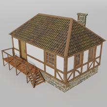 medieval casa gratis 3d modelo in edificios 3dexport madera pueblo escuela politécnica edificio antiguo historia juego exterior 3d print model - Mito3D