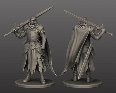 medival chevaliers pack figurines guerrier 3d print model - Mito3D