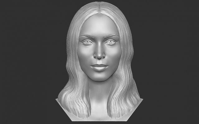 megan renard buste 3d impression modèle in homme 3dexport seyfried machine kelly mgk shia lebeouf transformateurs angelina jolie kardashian kim paris hilton scarlett johansson actrice hollywood acteur 3D print model - Mito3D