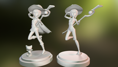 megumin figure 3d print model anime konosuba girl women body loli statue miniatures 3d print model - Mito3D