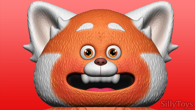 meilin lee - turning red mei pixar disney print panda giant animal furry fur sillytoys movie 3d print model - Mito3D