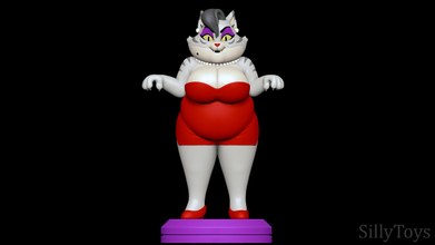 melira aprendendo pibby 3d impressão modelo in animais 3dexport gato felino fêmea peludo antro milf gordura bbw velho adulto nadar sexy thicc mulher senhora 3d print model - Mito3D