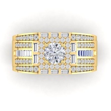 uomini squillare mrd1 6 anelli design diamanti gioielleria lusso romantico nozze oro platino argento rosa collezione vinatage orecchino braccialetto pendente collana braccialetti fascino cad 3d print model - Mito3D