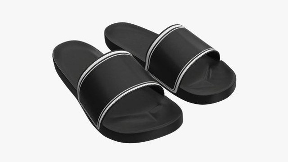 mens slides footwear sandals 03 3d model clothing sandal shoe rubber foot beach casual shoes male slide flip summer slipper men pbr comfortable unisex classic 3d print model - Mito3D