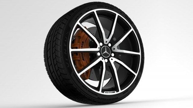 mercedes benz amg rueda 3 3d modelo in deporte coches 3dexport line borde ruedas vehículo 3d print model - Mito3D