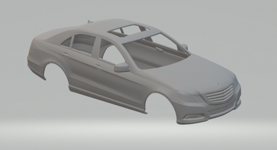 mercedes benz e class sedan 2010 döküm Sıcak tekerlekler yuva slotcar slot car oyuncaklar araba 3dpirnt Yazdır baskı yazdırılabilir 3d print model - Mito3D