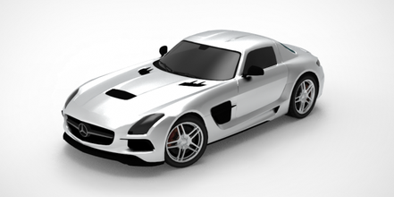 mercedes benz sls amg mb Allemagne allemand sports voiture courses auto véhicule vite fbx obj stl vitesse 3d print model - Mito3D