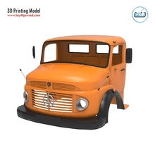 mercedes-benz truck 1924-2624 cabin - professional version 3d print model in automotive 3dexport vehicle car heavy load lorry wheel giant mercedes benz 1924 2624 printable body tamiya 3d print model - Mito3D