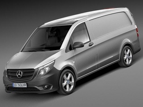 mercedes benz vito panelvan 2015 3d modell van minivan 3dexport 2014 wagen 2016 mb deutschland 2017 beliebt nützlichkeit 2018 panel transportieren 3d print model - Mito3D