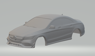 mercedes amg cla 3d impressão modelo in veículo 3dexport slotcar diecast hotwheels 3d print model - Mito3D