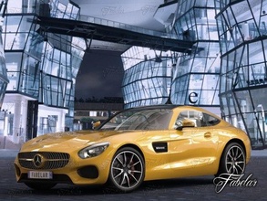 mercedes amg gt std mat coupe 2014 german deutch germany car vehicle sport luxury racing people drive 3d photorealistic auto automotive rigged 3d print model - Mito3D