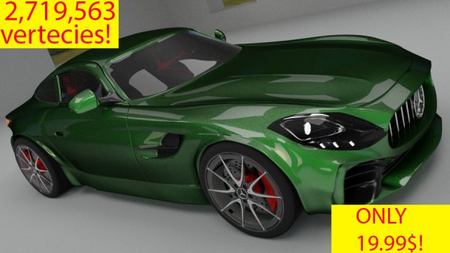 mercedes amg gtr 3d modelo in deporte coches 3dexport mercedesamg benz mercedesbenzs coche vehiculo carros deportivos deportes deportivo 3D print model - Mito3D