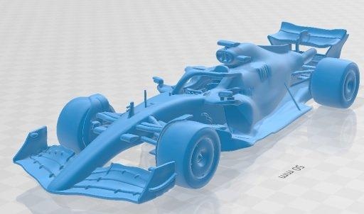 Mercedes amg w13 f1 2022 druckbar Wagen Automobil Diorama Modellieren Hobby solide Rahmen Modell 3d print model - Mito3D