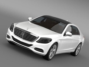 Mercedes benz 400 melez w222 2013 araba araç Oto otomobil arabalar 3d model higt poli 3d print model - Mito3D