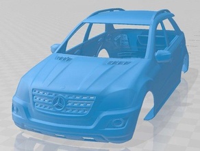 mercedes benz 500 imprimível corpo carro fenda escalextrico Tamiya rc miniz passatempo micro rastejante 3d print model - Mito3D