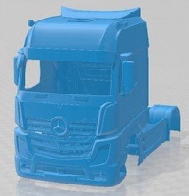 mercedes benz actros 2022 druckbar körper lkw 3d drucken modell automobil 3dexport slot scalextric tamiya rc miniz hobby mikro 3d print model - Mito3D