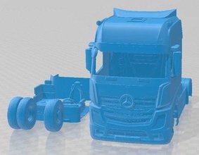 mercedes benz actros 2022 druckbar 3d drucken modell automobil 3dexport slot scalextric tamiya rc miniz hobby mikro 3d print model - Mito3D