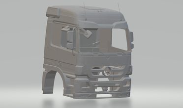 mercedes benz actros fundido a presión hotwheels rcmodel italieri tamya camión transportista 3d print model - Mito3D