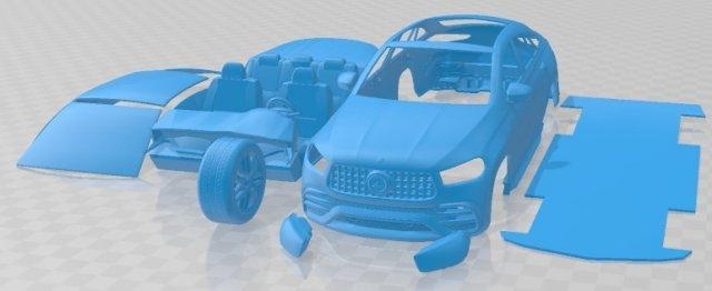 mercedes benz amg gle 63 cupé 2021 imprimible coche vehiculo automotor espacio scalextric Tamiya rc miniz pasatiempo micro 3d print model - Mito3D