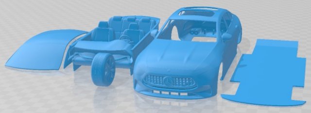 Mercedes benz amg gt53 2023 yazdırılabilir araba otomotiv yuva ölçülü Tamiya rc miniz hobi mikro döküm 3D print model - Mito3D