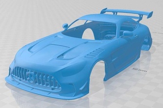 mercedes benz amg gt preto series 2021 imprimível corpo carro 3d impressão modelo in automotivo 3dexport fenda escalextrico tamiya rc miniz passatempo micro 3d print model - Mito3D