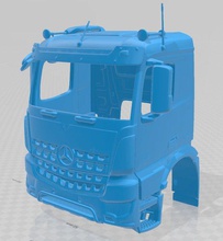 mercedes benz arocs printable cabin truck 3d print model in automotive 3dexport slot scalextric tamiya rc hobby 1-14 1-10 1-24 1-32 3d print model - Mito3D