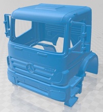 mercedes benz axor 2005 stampabile cabina camion 3d stampa modello in settore automobilistico 3dexport fessura scalextric tamiya rc miniz passatempo micro 3d print model - Mito3D